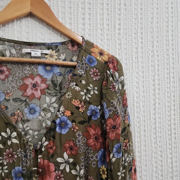 O'Neill Marylou Mini Dress Green Size XXL - Picture 10 of 14